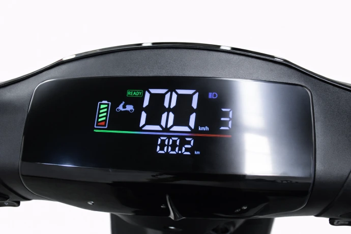 Tablero digital LCD de motoneta eléctrica con indicador de velocidad y batería