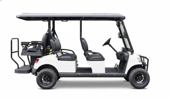 Vehículo eléctrico de 4 pasajeros ideal para transporte en hoteles y campos de golf